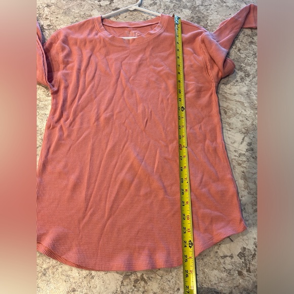 Women’s Time and Tru Waffle Shirt Long Sleeve Medium - Picture 8 of 9